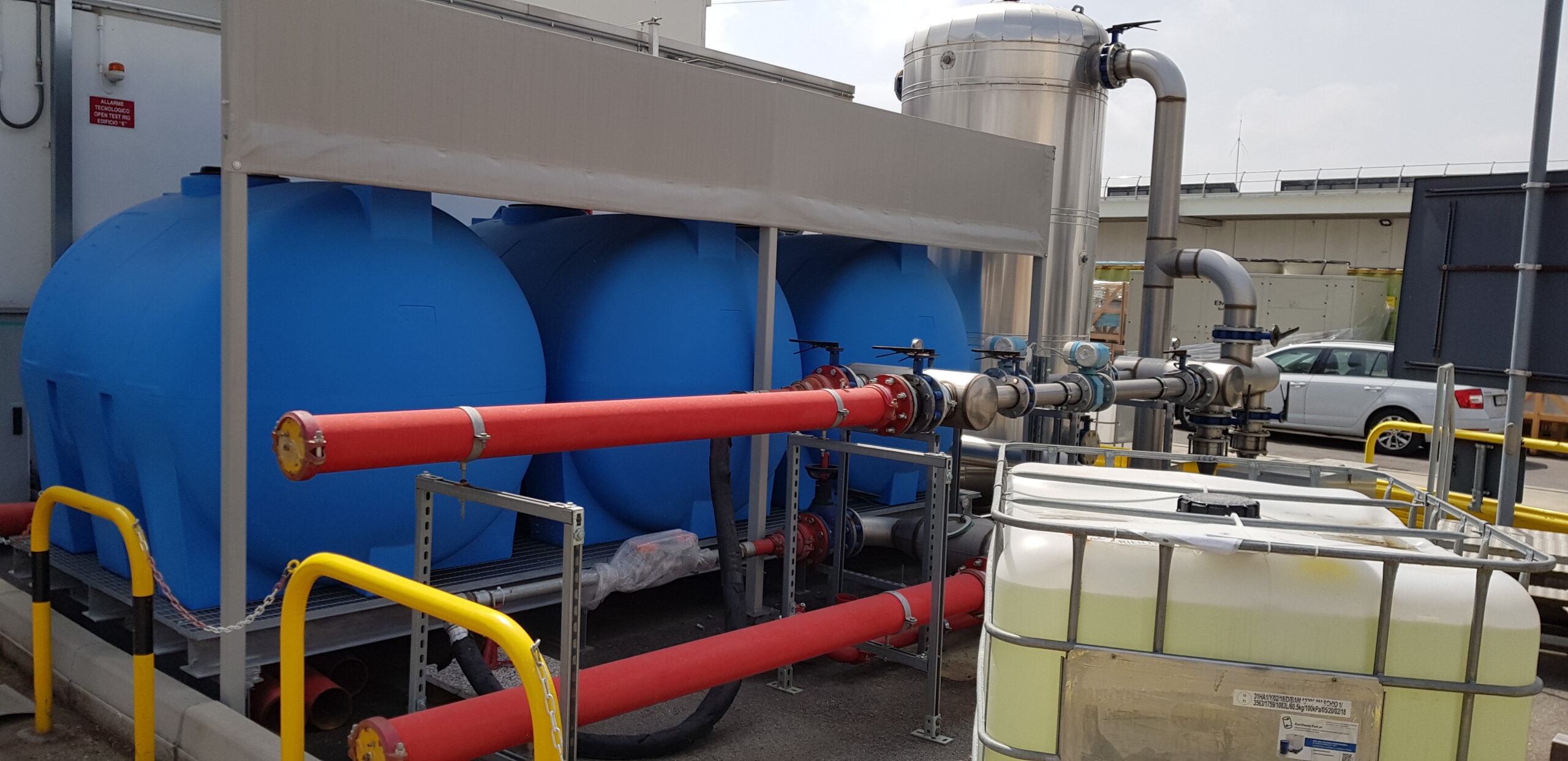 Impiato di accumulo per laboratorio prova Chiller - Capacita' 15.000 Litri 